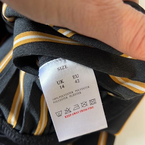 Business Casual Bodysuit Crossover Blouse - Picture 6 of 6